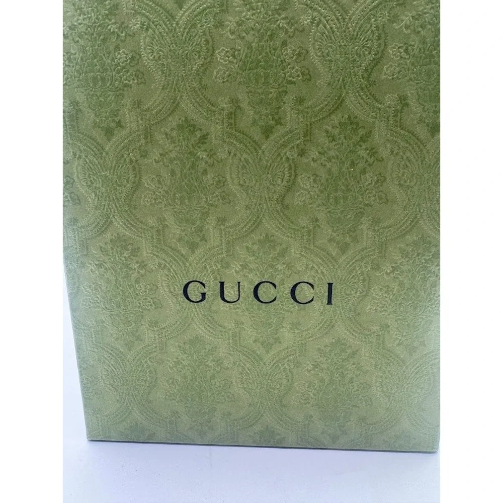 Gucci Green Damask Shoebox Replacement Storage Box 627820 J8700 6559 Size 35